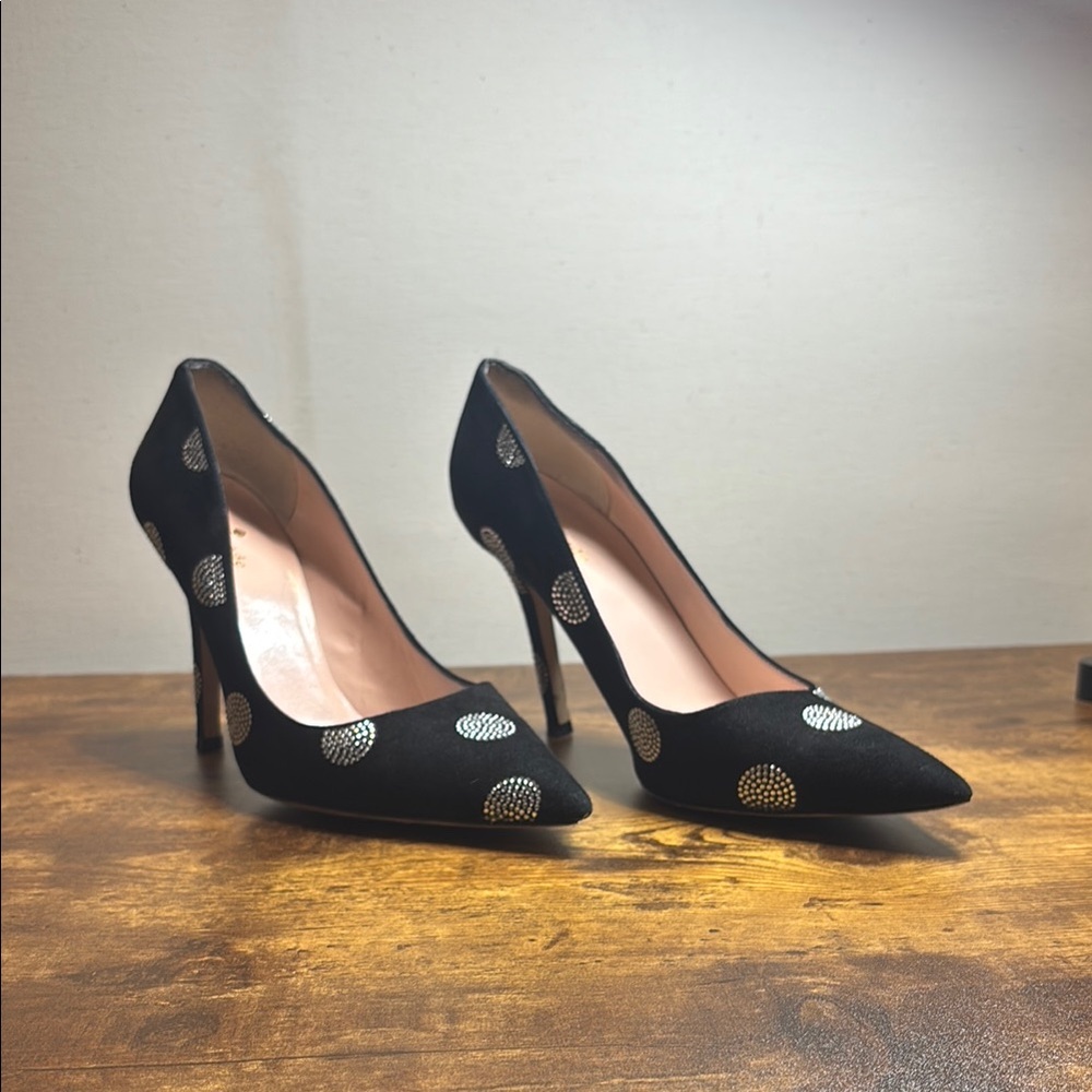 Kate Spade Black and Silver Heels